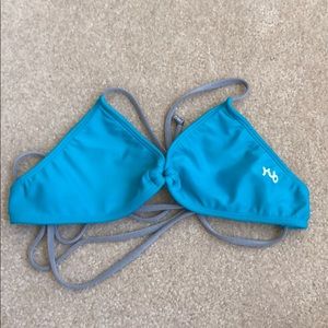 teal bikini top